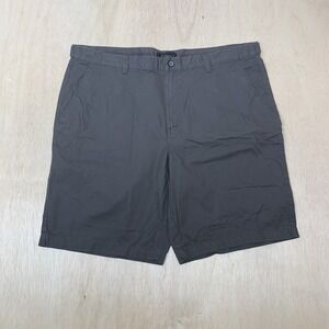 Mark Anthony Men's Gray Flat Front Short size 40‎ Casual Chino Shorts